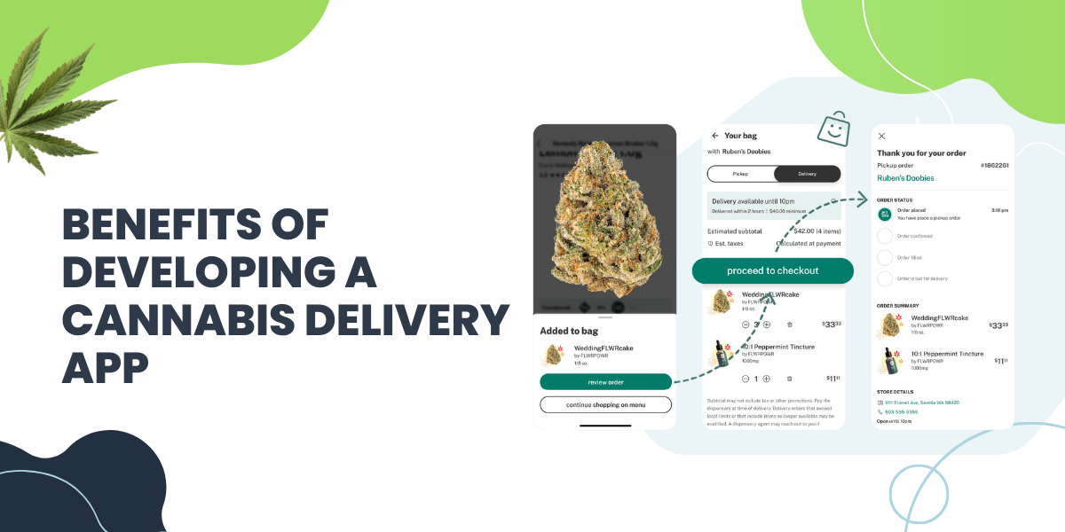 benefits of developing cannabis delivery app