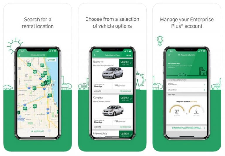 Develop an app like silver cars rental app
