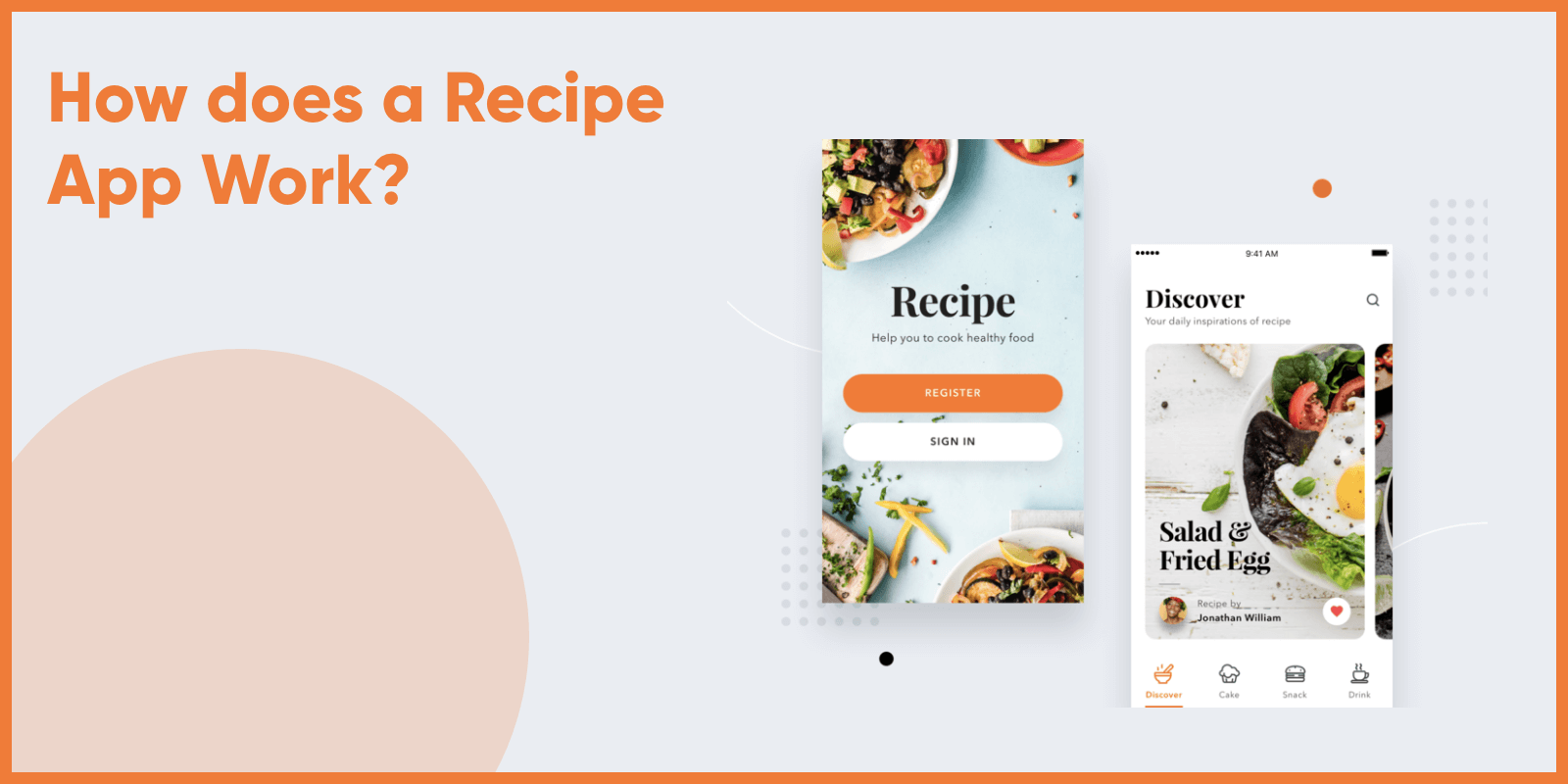 How does recipe app work