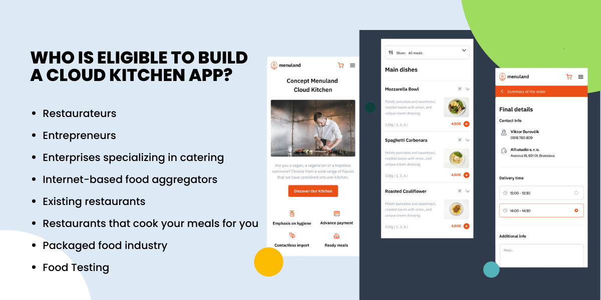 build a cloud kitchen app