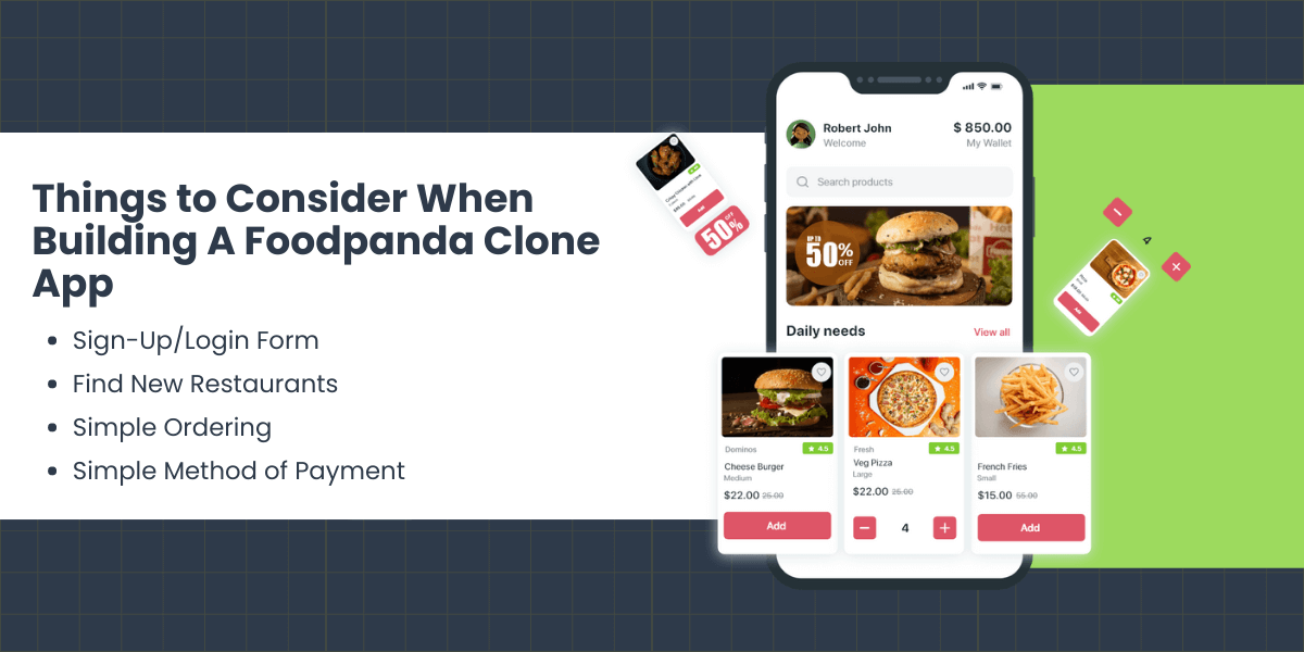 things to consider when building a foodpanda clone app