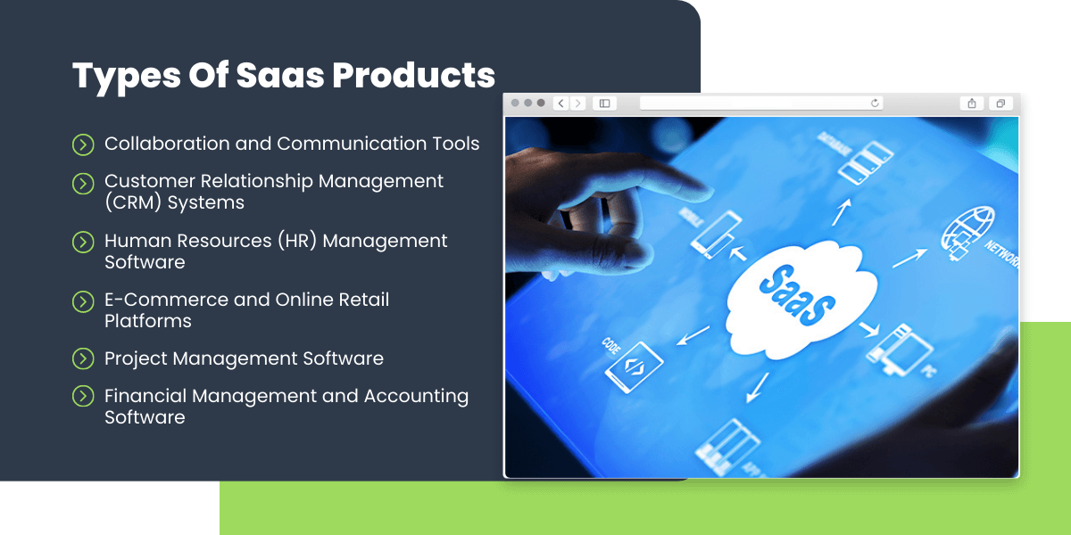 types of saas products
