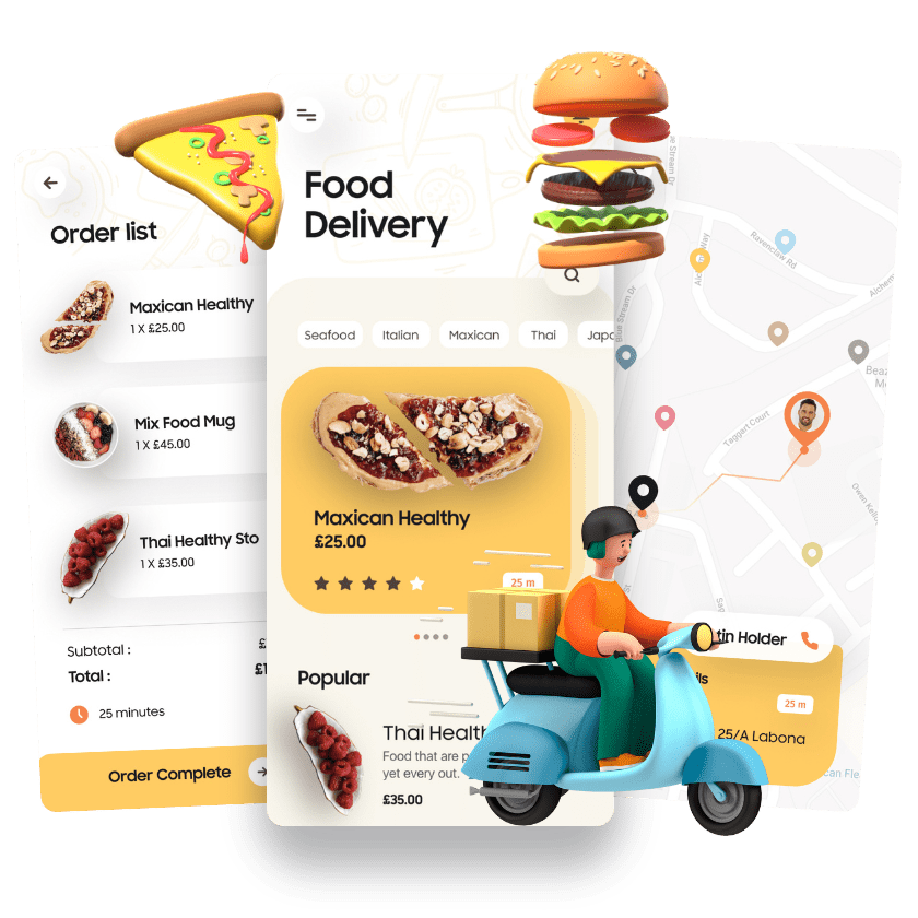 food delivery clone app development