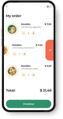food delivery customer app