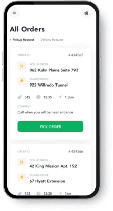 food delivery driver app