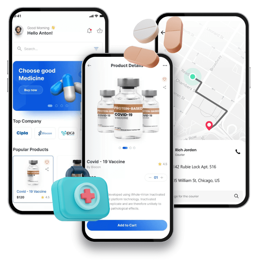 medicine delivery app development