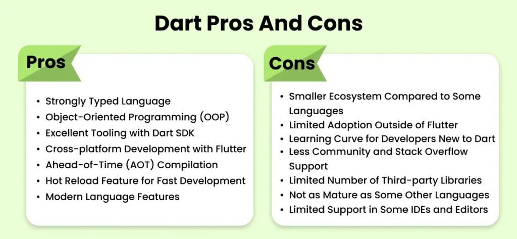 Dart Pros And Cons